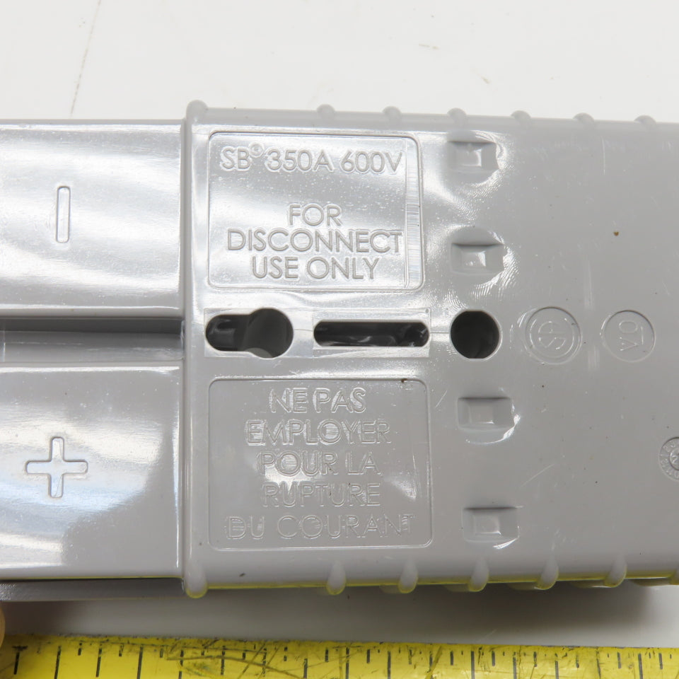 Anderson Power Products 6320G1 SB350 Gray 2-Pole Power Connector 350A 600V