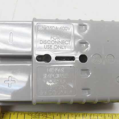 Anderson Power Products 6320G1 SB350 Gray 2-Pole Power Connector 350A 600V