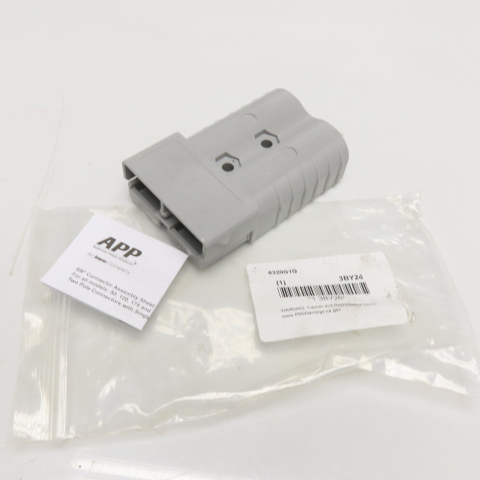 Anderson Power Products 6320G1 SB350 Gray 2-Pole Power Connector 350A 600V