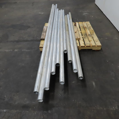 2-1/2" Aluminum Pneumatic Powder Conveying Line Pipe 80' Total 10 Pieces