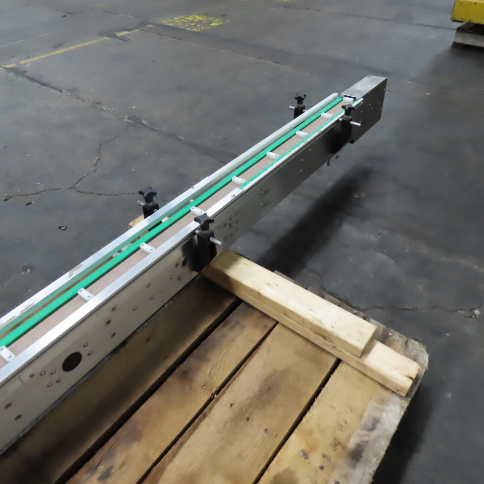 3-1/2" W Table Top Cleated Chain Conveyor 122" Bed Length 70FPM
