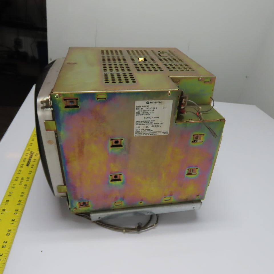 Hitachi A61L-0001-0074#A 14" Color CRT CNC Display Operator Control HMI 200V
