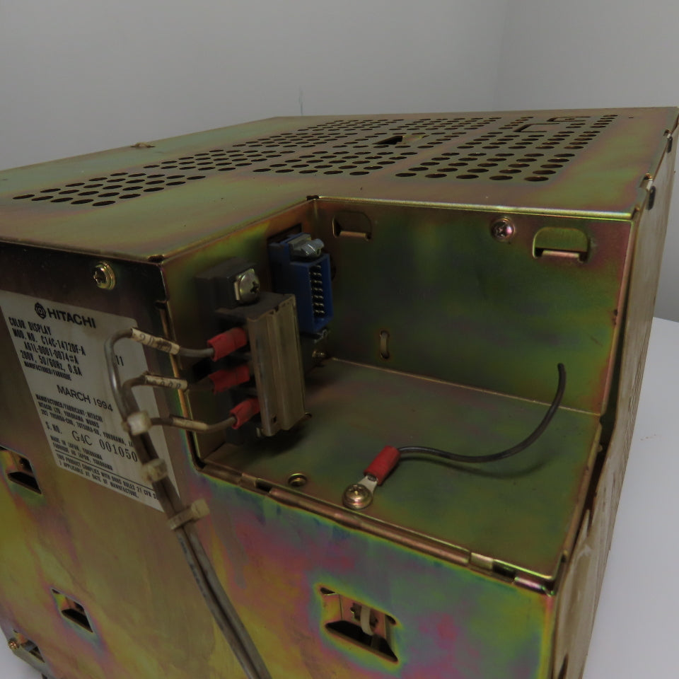 Hitachi A61L-0001-0074#A 14" Color CRT CNC Display Operator Control HMI 200V