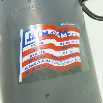 General Electric 5KCP39GGH522 Electric Motor 115V 1.0A 1Ph 175RPM Tested