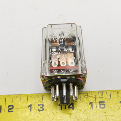 Potter & Brumfield KRP-14AG-120 120V 10A General Purpose 8-Pin Octal Base Relay