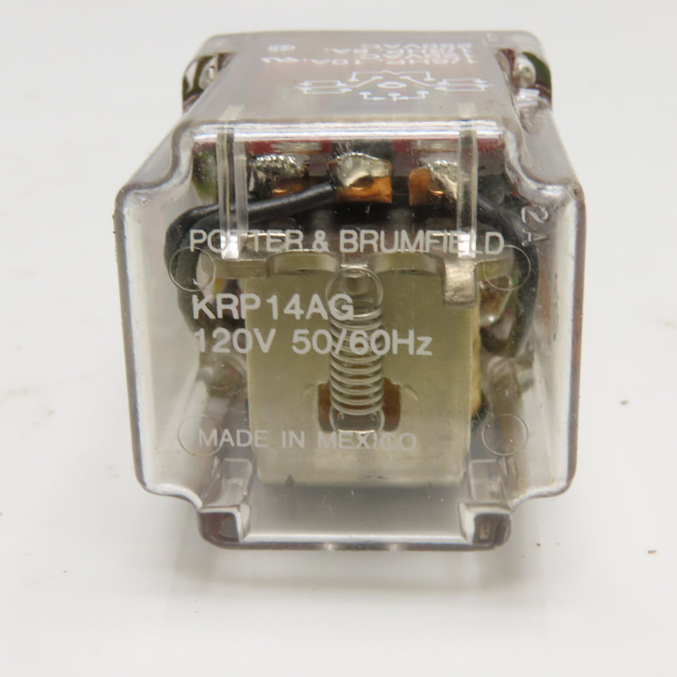 Potter & Brumfield KRP-14AG-120 120V 10A General Purpose 8-Pin Octal Base Relay