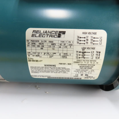 Reliance P56H1337H 3/4HP AC Electric Motor 230/460V 3Ph FB56C Frame W/Clutch