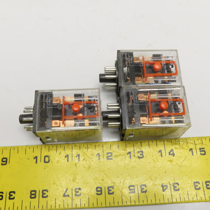 Omron MK2PN-S 24VDC 10A General Purpose 8-Pin Octal Base Relay Lot of 3