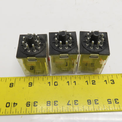 Omron MK2PN-S 24VDC 10A General Purpose 8-Pin Octal Base Relay Lot of 3
