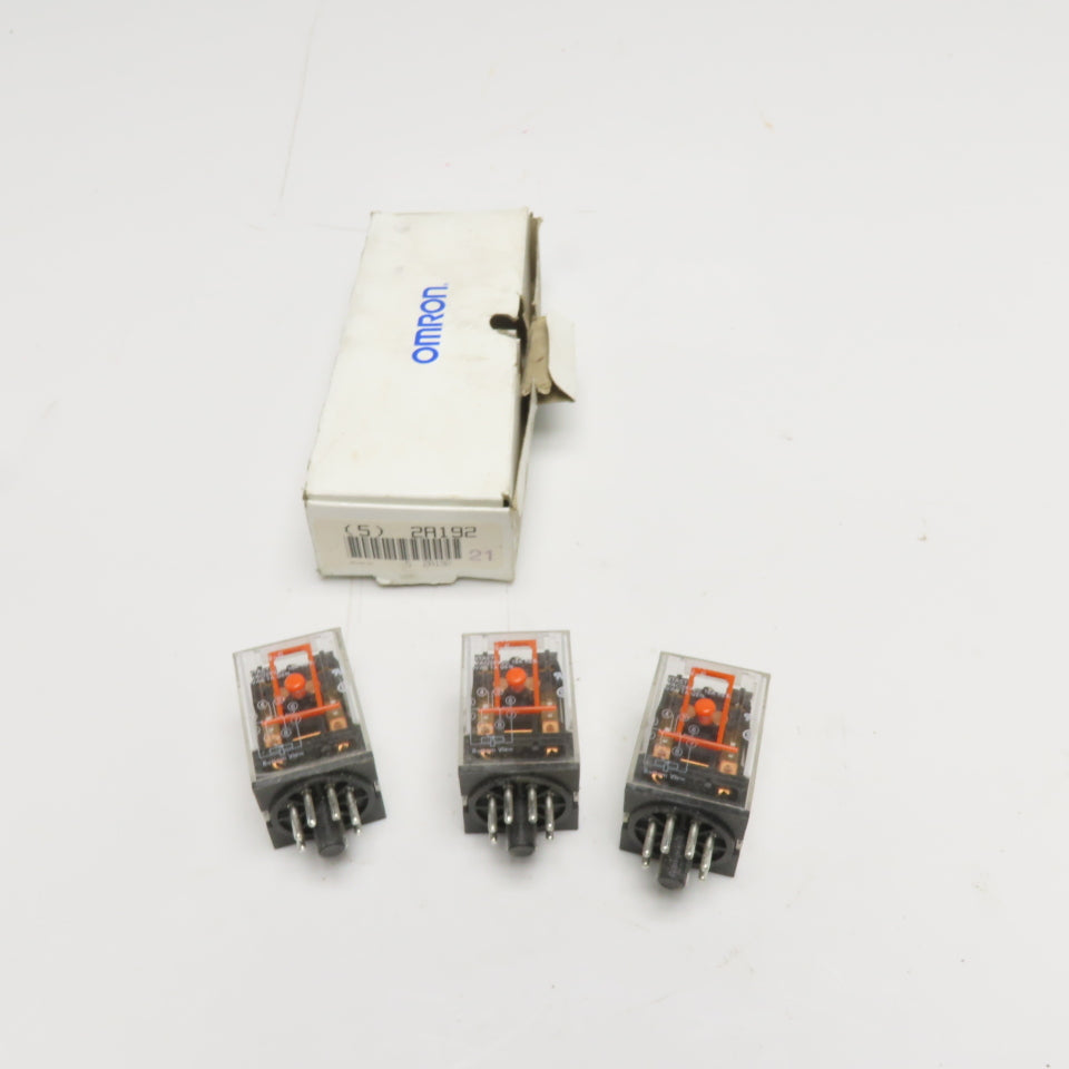 Omron MK2PN-S 24VDC 10A General Purpose 8-Pin Octal Base Relay Lot of 3