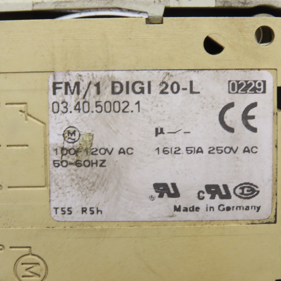 Grässlin FM/1 DIGI 20-L 120V Electronic 24-Hour 7-Day Programmable Time Switch