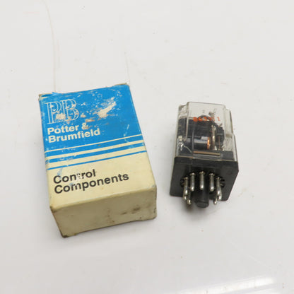 Potter & Brumfield KRPA-14AG-120 120VAC 10A 3PDT 11-Pin Plug-In Relay