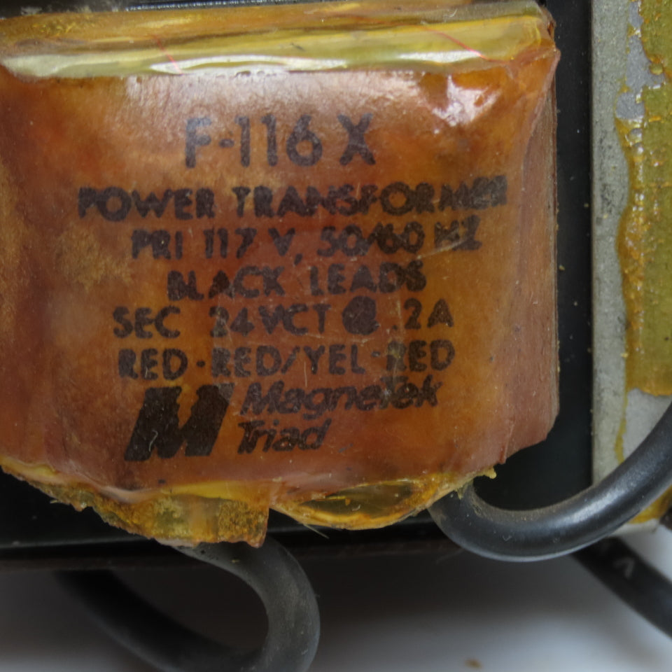 Magnetek Triad F-116X 117V 24VCT 0.2A Miniature Power Transformer