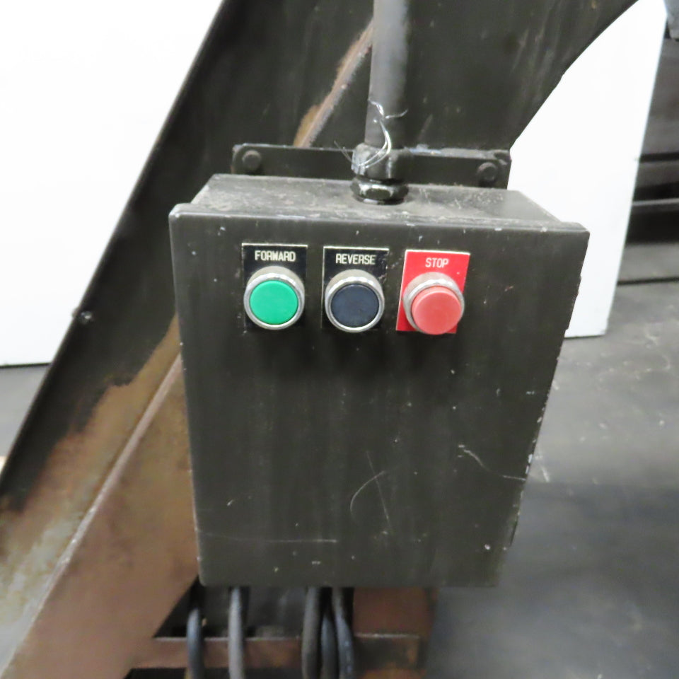 Turbo 6287-8141 Incline Chip Conveyor 208V 3Ph 18"x7" Intake W/ Coolant Recovery
