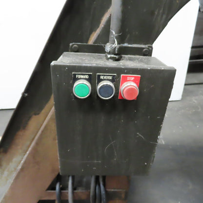 Turbo 6287-8141 Incline Chip Conveyor 208V 3Ph 18"x7" Intake W/ Coolant Recovery