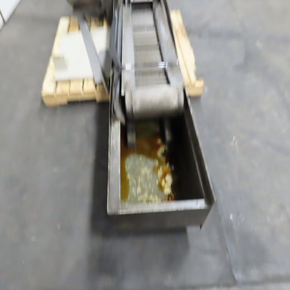 Turbo 6287-8141 Incline Chip Conveyor 208V 3Ph 18"x7" Intake W/ Coolant Recovery