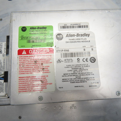 Allen-Bradley 2711P-T15C6A1 PanelView Plus 1500 Color Touch HMI 100-240 VAC
