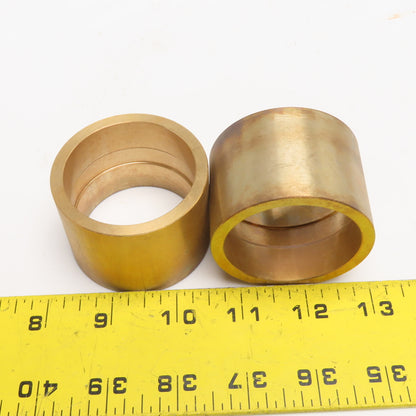 50mm ID x 60mm OD Brass Wear Bearing Bushing 42mm Tall Lot Of 2