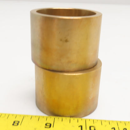 50mm ID x 60mm OD Brass Wear Bearing Bushing 42mm Tall Lot Of 2