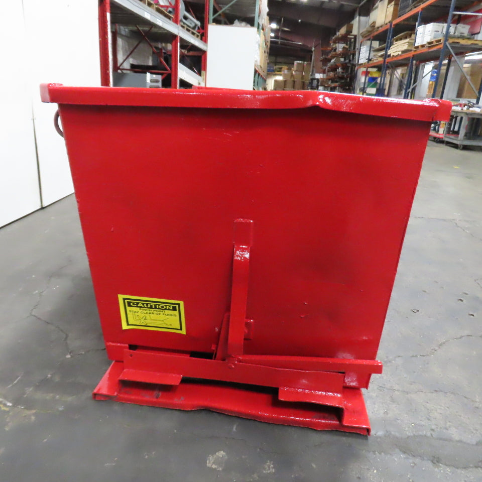 1 CU Yard Self Dumping Trash Scrap Recycling Hopper 59" x 35" x 34"