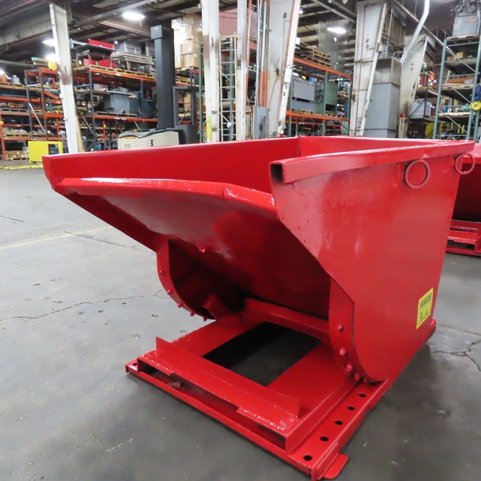 1 CU Yard Self Dumping Trash Scrap Recycling Hopper 59" x 35" x 34"