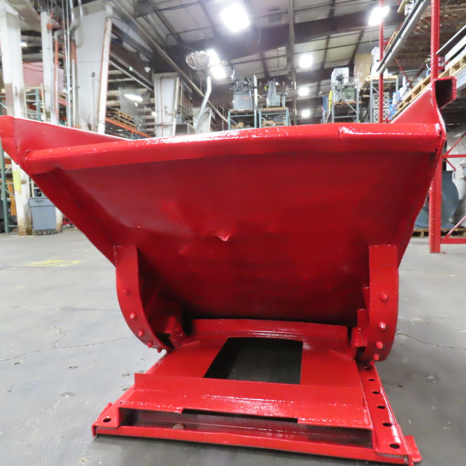 1 CU Yard Self Dumping Trash Scrap Recycling Hopper 59" x 35" x 34"