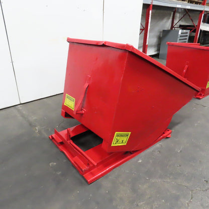 1 CU Yard Self Dumping Trash Scrap Recycling Hopper 59" x 35" x 34"