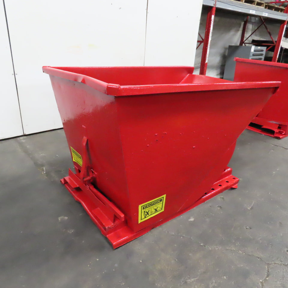 1 CU Yard Self Dumping Trash Scrap Recycling Hopper 59" x 35" x 34"