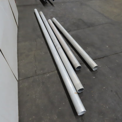 4" Aluminum Pneumatic Powder Conveying Line Pipe 418" Total 4 Pieces