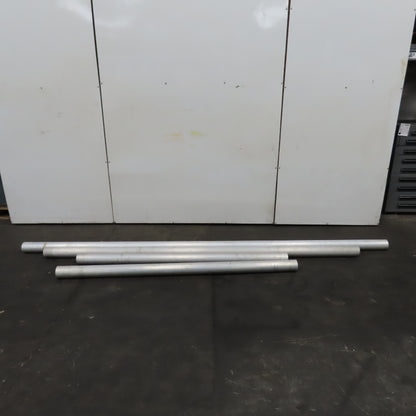 4" Aluminum Pneumatic Powder Conveying Line Pipe 418" Total 4 Pieces