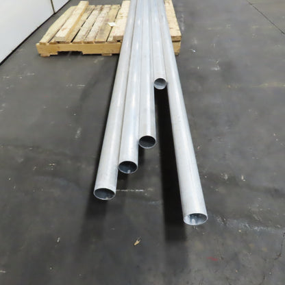 3" Aluminum Pneumatic Powder Conveying Line Pipe 645" Total 5 Pieces