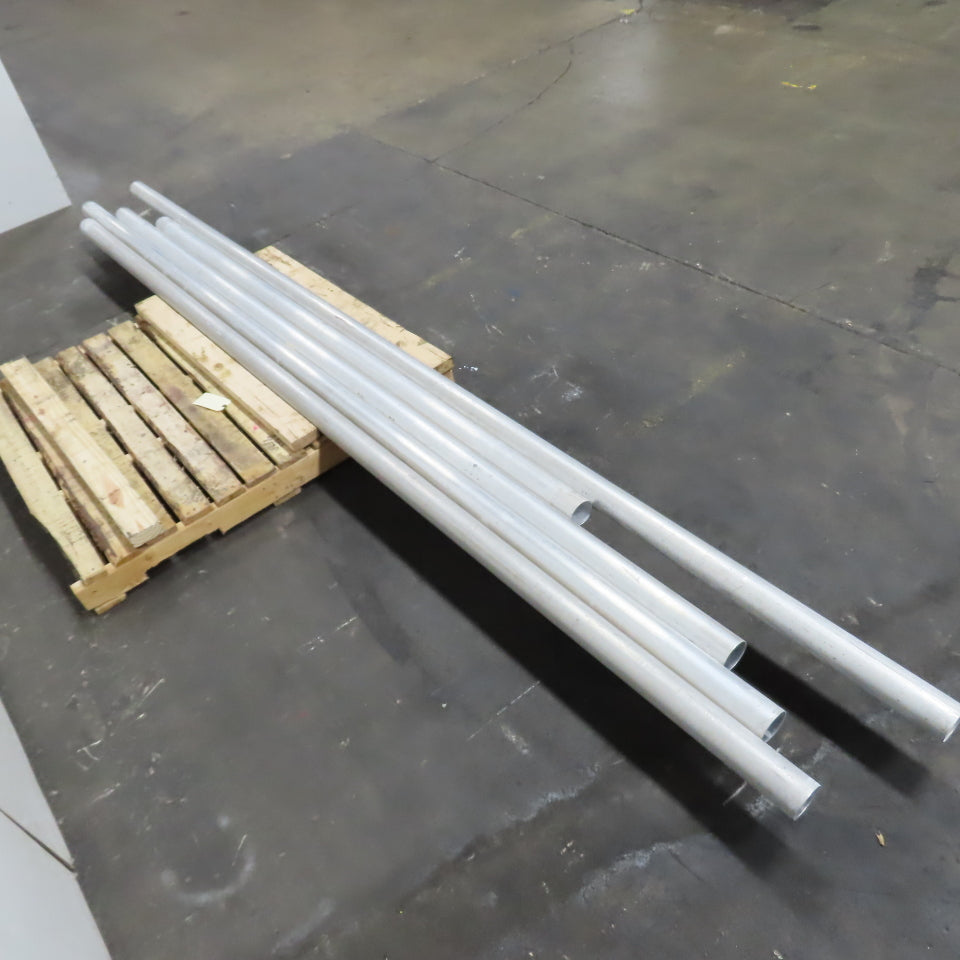 3" Aluminum Pneumatic Powder Conveying Line Pipe 645" Total 5 Pieces
