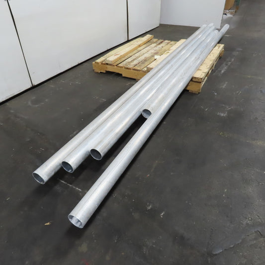 3" Aluminum Pneumatic Powder Conveying Line Pipe 645" Total 5 Pieces