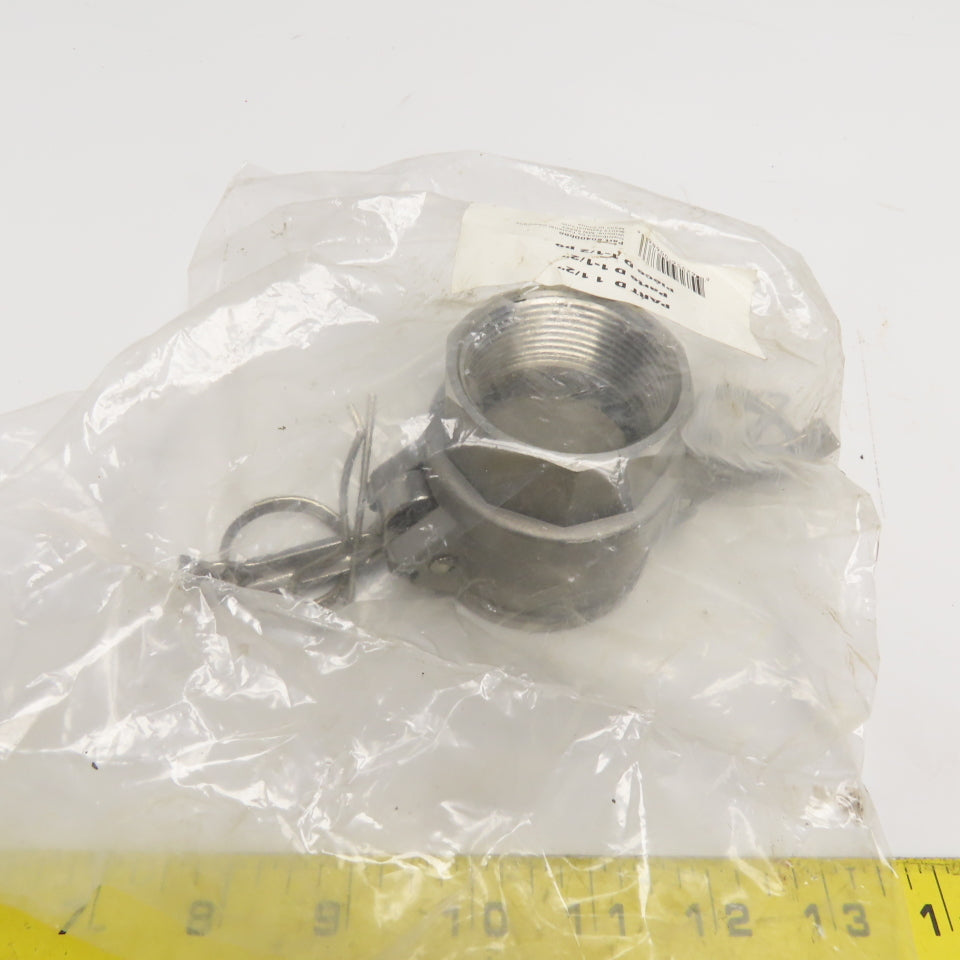 Fastenal 0400686 Type D Stainless Steel Cam Lock Coupler 1 1/2" Female NPT