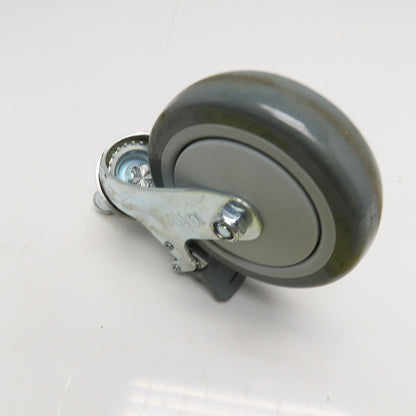 Uline H-1205WH-C 5" Locking Swivel Caster with Grip Ring Stem