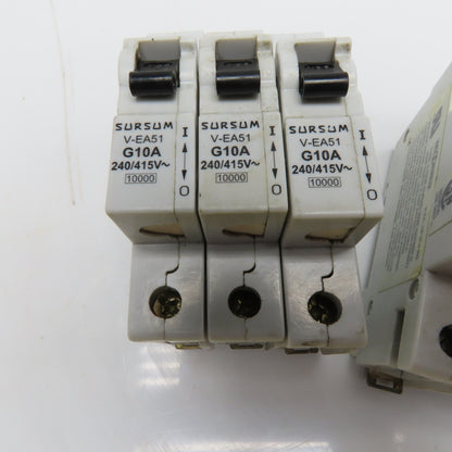 Sursum V-EA51  Miniature Circuit Breakers 2A 5A 10A 480Y/277VAC Lot of 9