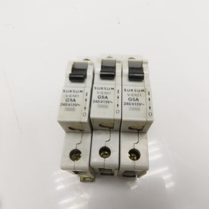 Sursum V-EA51  Miniature Circuit Breakers 2A 5A 10A 480Y/277VAC Lot of 9