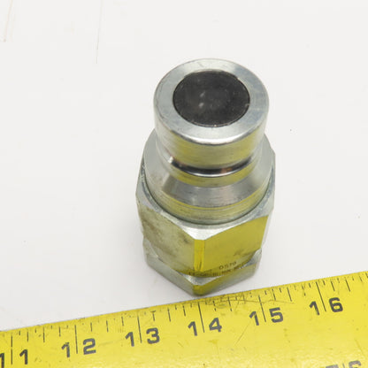Parker FF-GP-16-16N-NPT Flat Face Hydraulic Quick Disconnect Nipple 1" FNPT