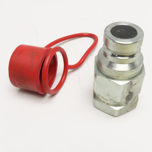 Parker FF-GP-16-16N-NPT Flat Face Hydraulic Quick Disconnect Nipple 1" FNPT