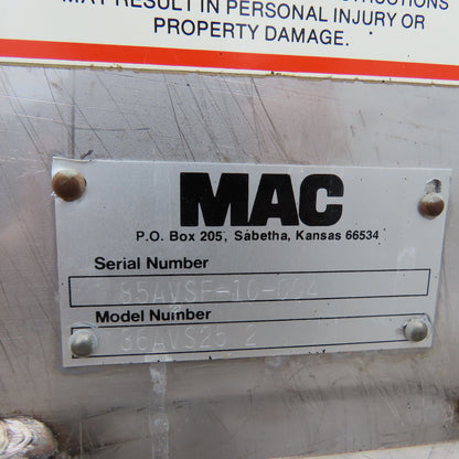 Paul O. Abbe 165CU FT Ribbon Mixer Blender Stainless 30HP 3PH W/ MAC Dust Filter