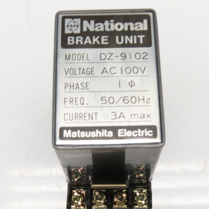 National DZ-9102 Brake Unit 100VAC 1Ph 3A max W/ Base
