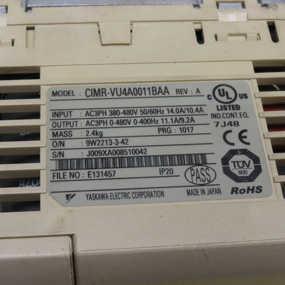 Magnetek CIMR-VU4A0011BAA Adjustable Frequency Crane Control VFD 460V 9.2A