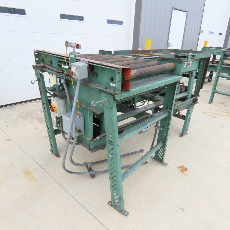 Roach 42"Lx25.5"BF Chain Drive Power Roller Transfer Conveyor 1/2HP 230/460V 3Ph
