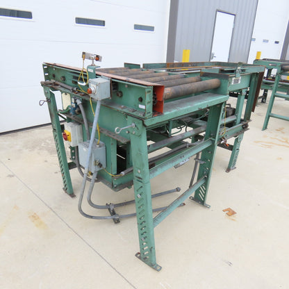 Roach 42"Lx25.5"BF Chain Drive Power Roller Transfer Conveyor 1/2HP 230/460V 3Ph