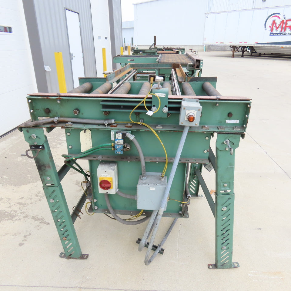 Roach 42"Lx25.5"BF Chain Drive Power Roller Transfer Conveyor 1/2HP 230/460V 3Ph