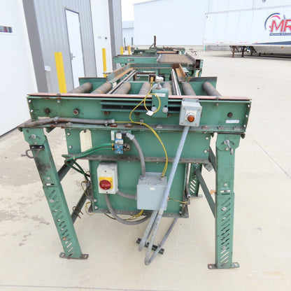 Roach 42"Lx25.5"BF Chain Drive Power Roller Transfer Conveyor 1/2HP 230/460V 3Ph