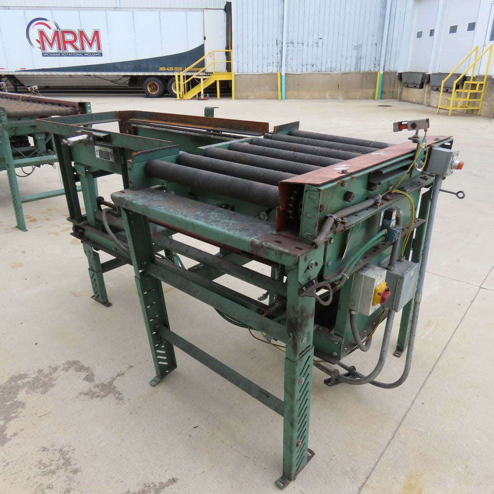 Roach 42"Lx25.5"BF Chain Drive Power Roller Transfer Conveyor 1/2HP 230/460V 3Ph