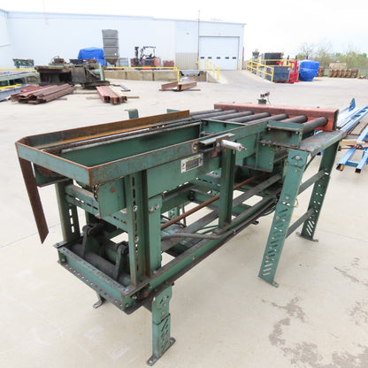 Roach 42"Lx25.5"BF Chain Drive Power Roller Transfer Conveyor 1/2HP 230/460V 3Ph