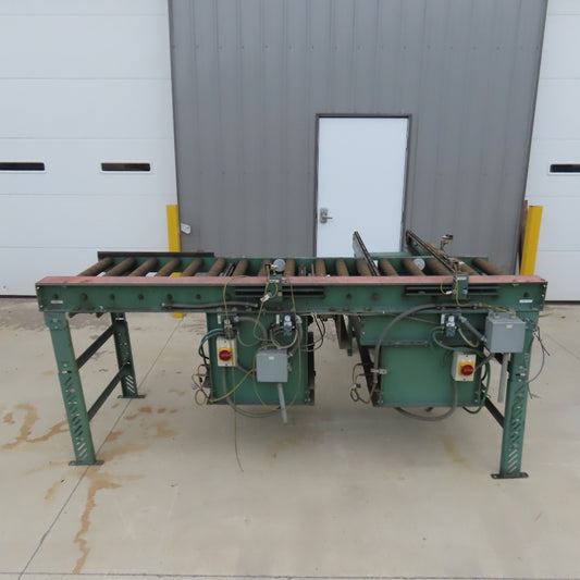 Roach 102"x25.5"BF Chain Drive Power Roller Transfer Conveyor 1/2HP 230/460V 3Ph