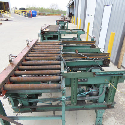 Roach 79"Lx25.5"BF Chain Drive Power Roller Transfer Conveyor 1/2HP 230/460V 3Ph